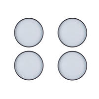 TELLER Gourmet Ø28cm - 4er-Set - Onyx - Schwarz, Keramik (28cm) - Björn