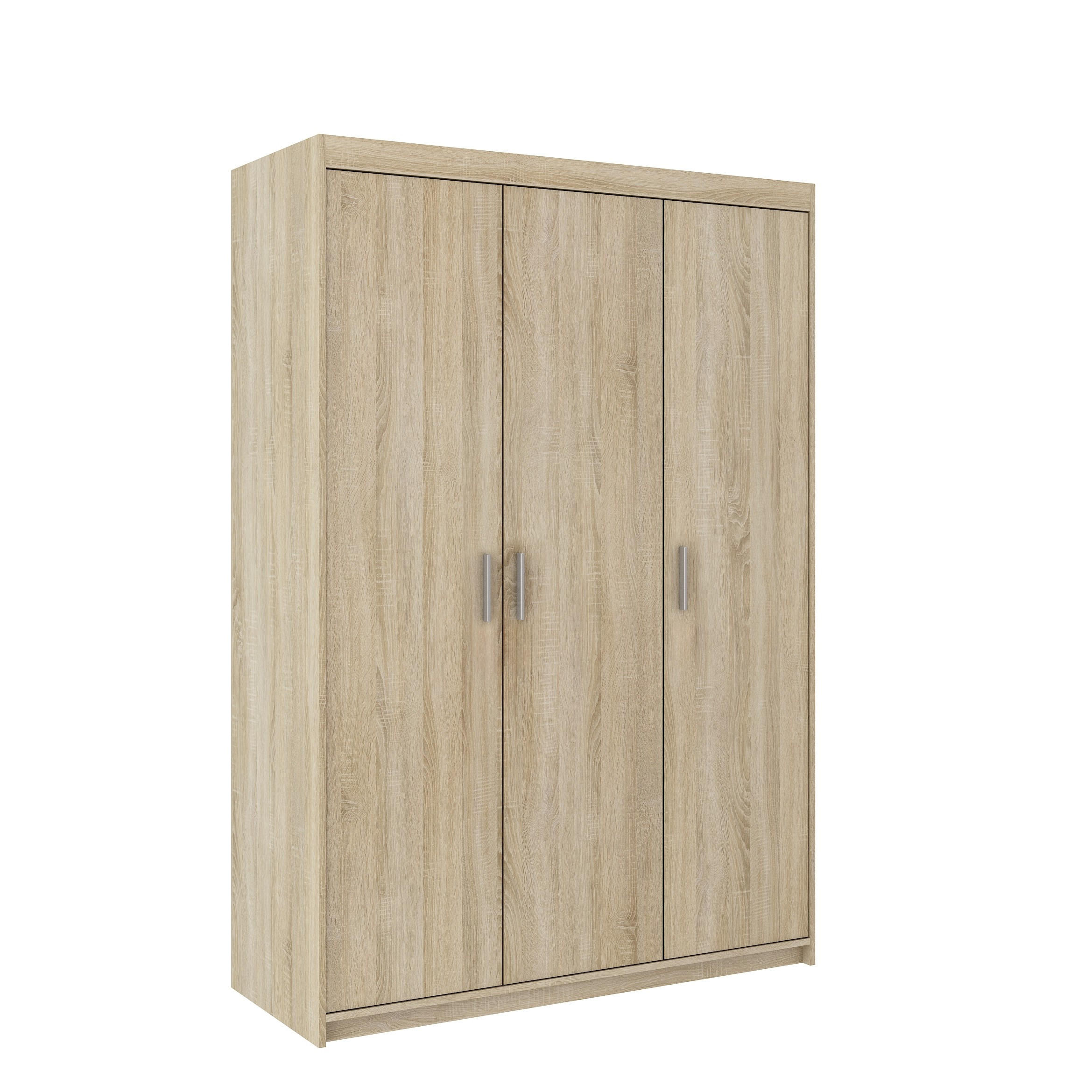 DREHTÜRENSCHRANK ELENORA 133/190,5/53cm 3-türig Sonoma Eiche - Sonoma Eiche, Holzwerkstoff (133/190.5/53cm) - MASSENO