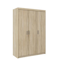 DREHTÜRENSCHRANK ELENORA 133/190,5/53cm 3-türig Sonoma Eiche - Sonoma Eiche, Holzwerkstoff (133/190.5/53cm) - MASSENO