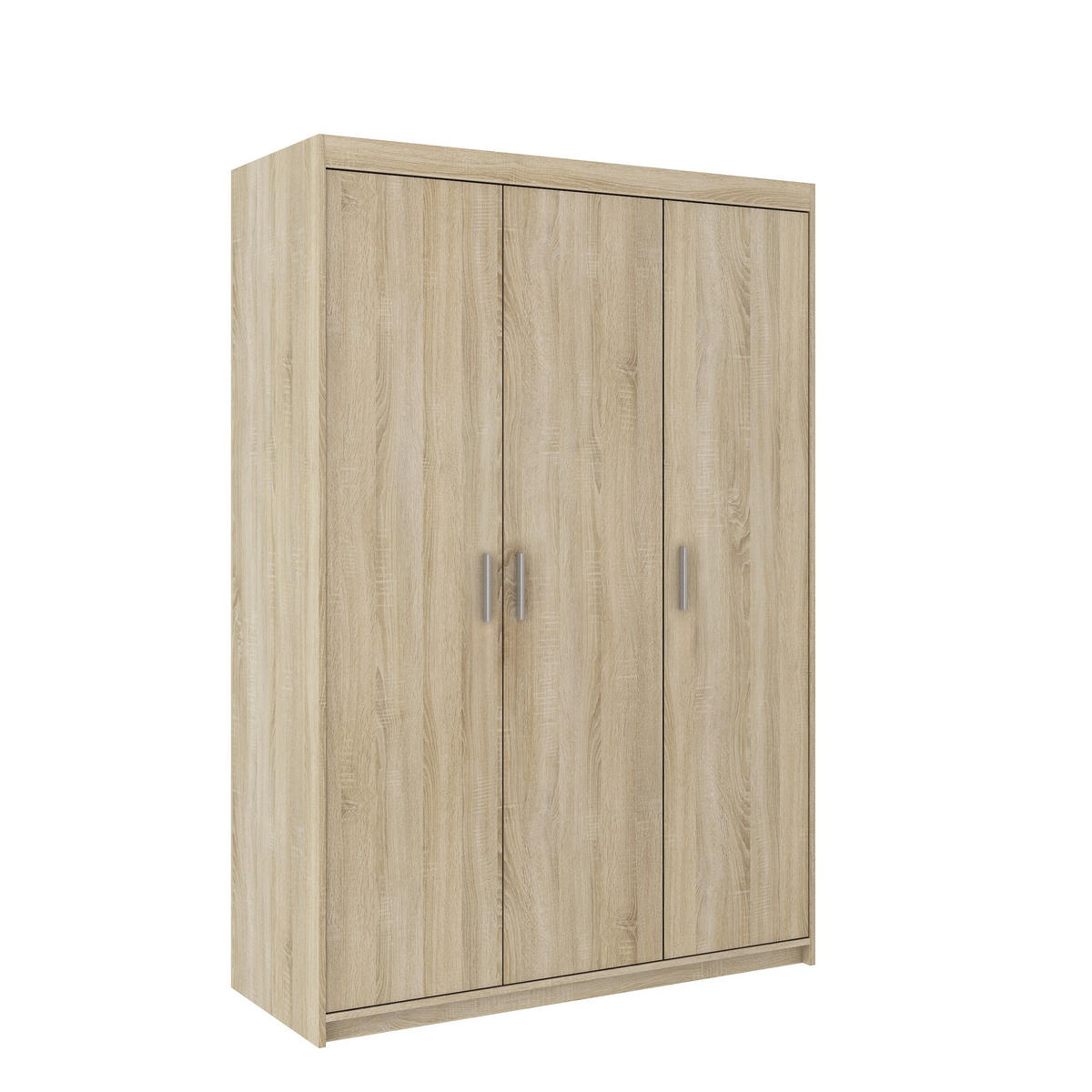 DREHTÜRENSCHRANK ELENORA 133/190,5/53cm 3-türig Sonoma Eiche - Sonoma Eiche, Holzwerkstoff (133/190.5/53cm) - MASSENO