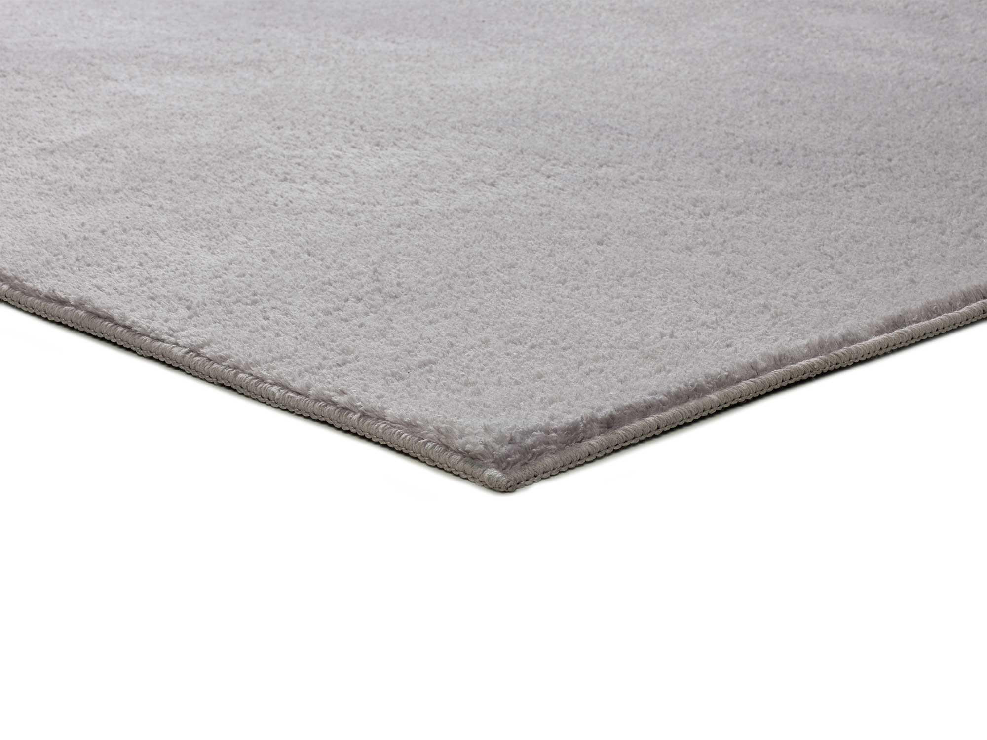WEBTEPPICH waschbar Silber Coraline 80/150 cm - Silberfarben, Textil (80/150cm) - Atticgo