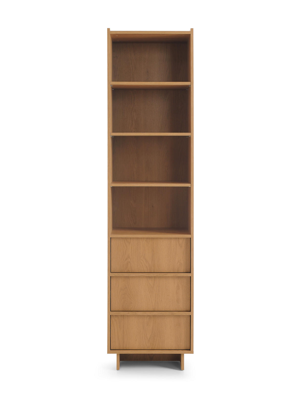 REGAL SUNA 50 cm (Karamell Eiche, Push to Open) - Eichefarben, Holz/Holzwerkstoff (50/201/39cm) - Ravio