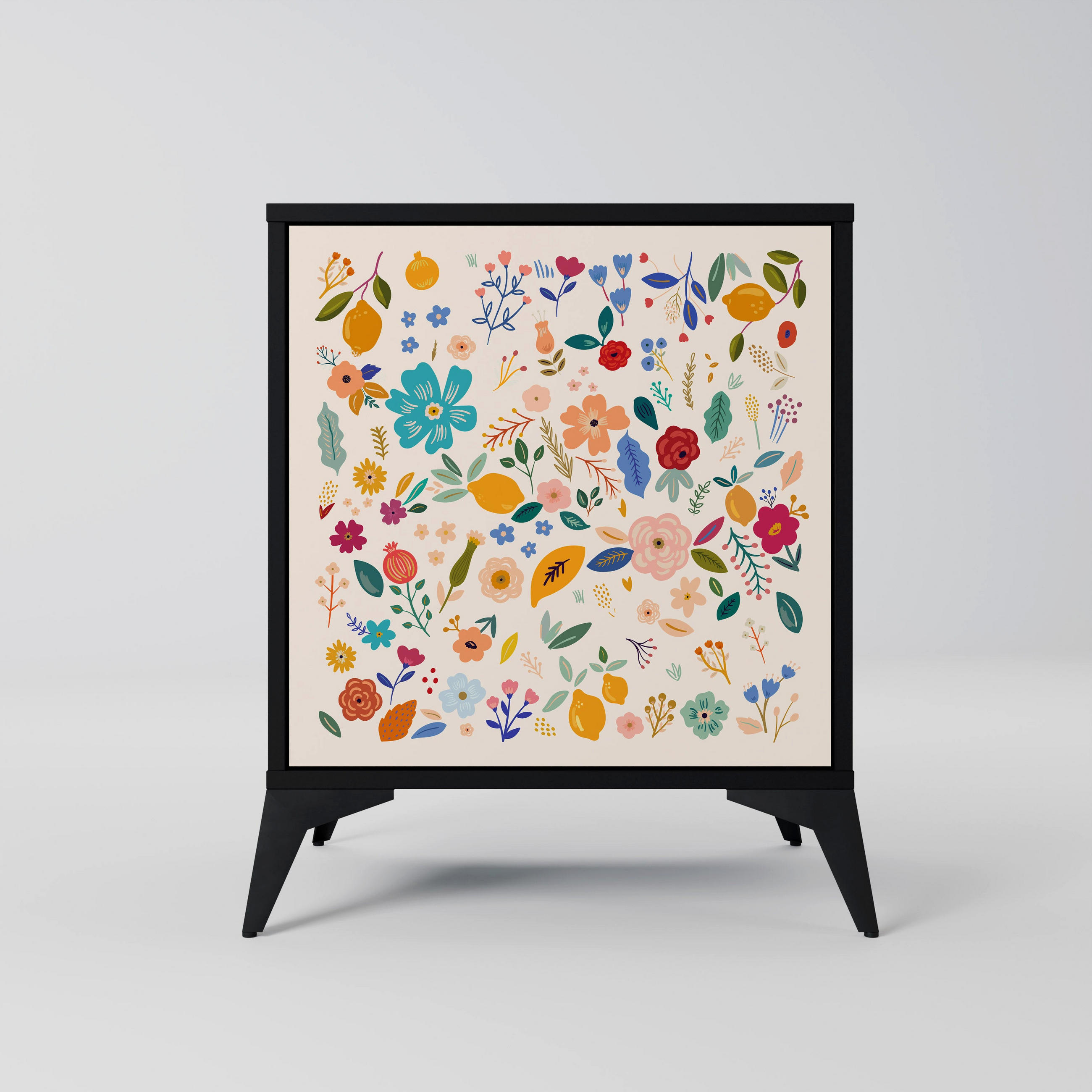 SpaceRebels Sideboard Schwarz 57.5x70.5x42 cm
