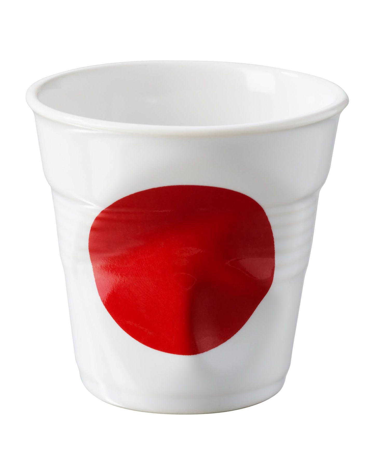 KNICKBECHER Espresso 0,08l Flagge Japan - Multicolor, Keramik (0.08L) - Revol Porcelaine France