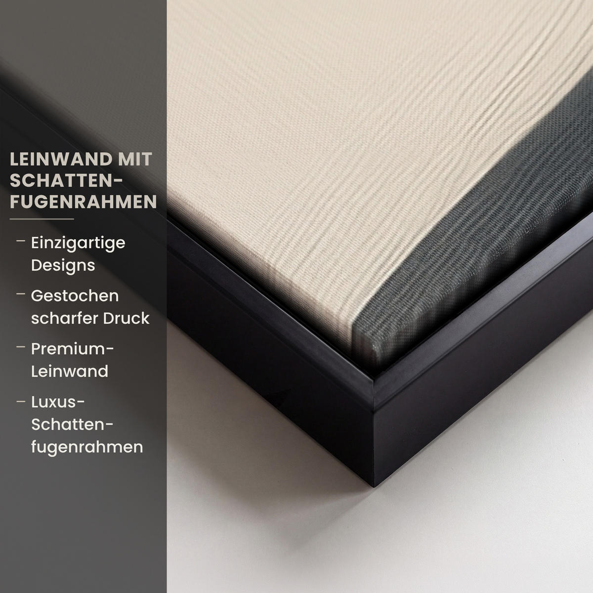 LEINWAND Bilder mit Rahmen - Frau - Hut - Farbe - 90x90 - Goldfarben, Textil (90/90cm) - MuchoWow