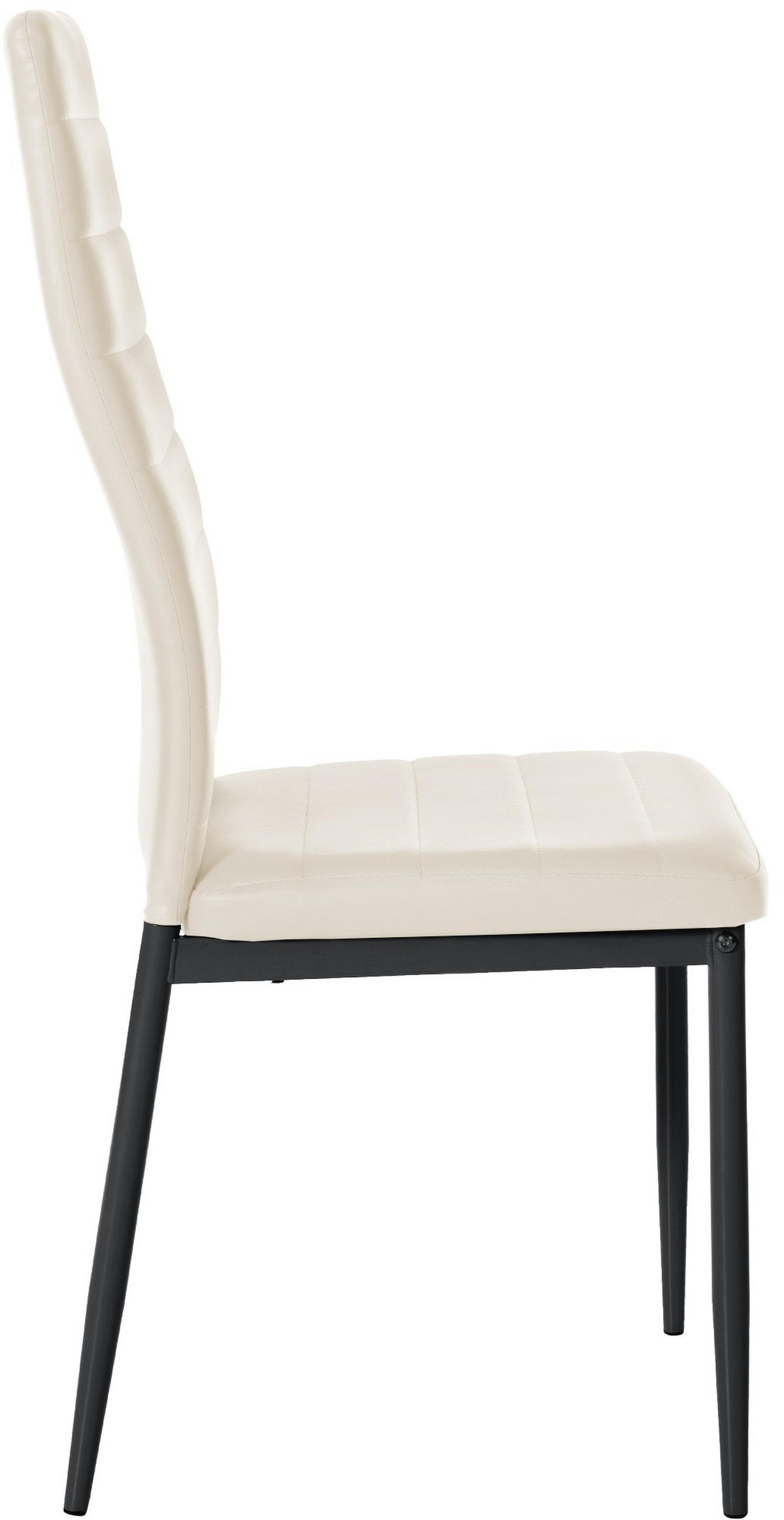 ESSZIMMERSTÜHLE Mayfair 4er Set 99x41,5x40 cm Creme - Creme, Leder (41.5/99/40cm) - furnicato