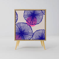 SIDEBOARD MAGIC NATURE, Eichefarben, 57,5x42x75,5 cm, Goldfarbene Metallfüße - Eichefarben/Goldfarben, Holzwerkstoff/Metall (57.5/75.5/42cm) - SpaceRebels