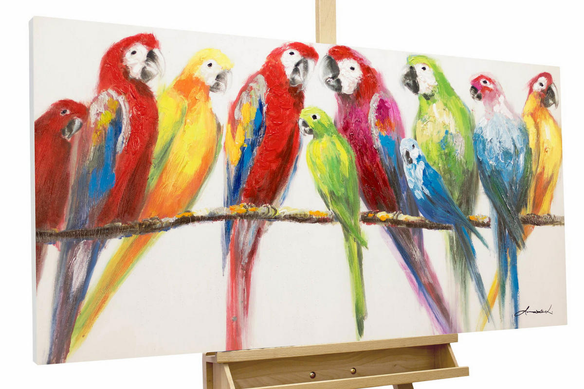 ACRYLBILD HANDGEMALT 120/60 cm - Multicolor, Holz/Textil (120/60cm) - KUNSTLOFT