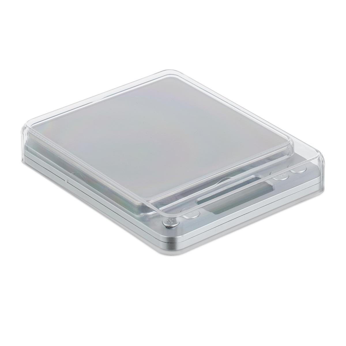 FEINWAAGE - Silberfarben, Kunststoff/Metall - Relaxdays