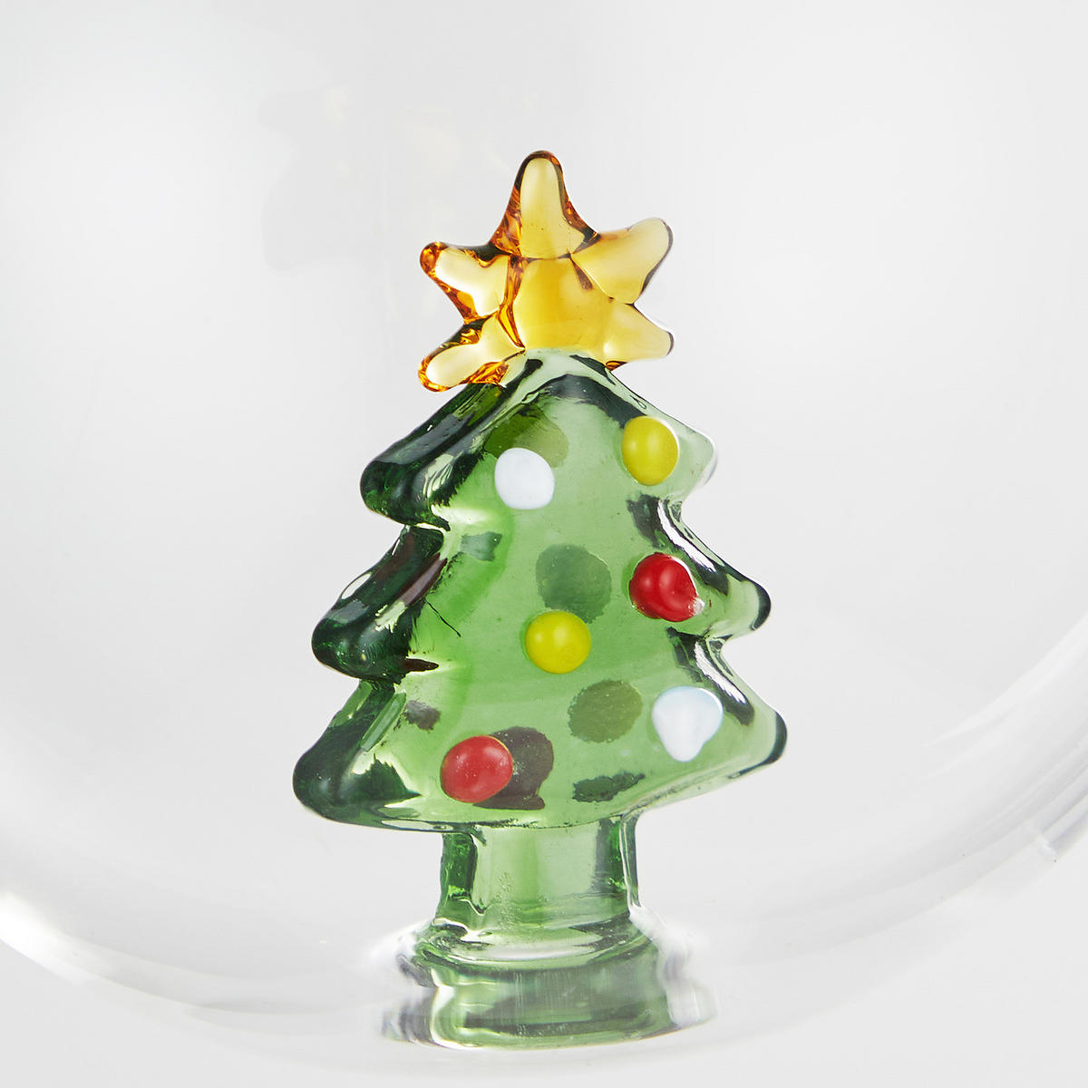 CHRISTBAUMKUGEL Hang On Tannenbaum - Transparent, Glas (8/8/9cm) - Butlers