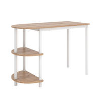 KÜCHENTISCH Freetown Goldkraft Eiche/Weiß 110 x 50 cm mit offene Ablagen - Eichefarben/Weiß, Holzwerkstoff (50/110/75.5cm) - Vicco