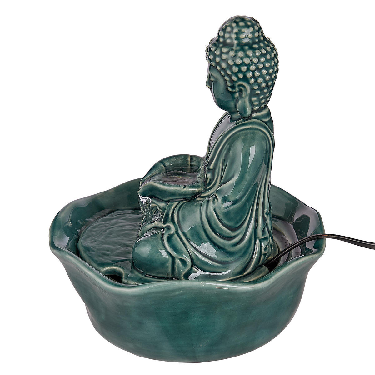 TISCHBRUNNEN Balance - Grün, Keramik (21/24/21cm) - Butlers