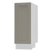 KÜCHENUNTERSCHRANK Kvantum D1D/30 Beige Matt / Weiß Matt 30 / 50 / 82cm - Beige/Weiß, Holz/Holzwerkstoff (30/82/50cm) - Feldmann-Wohnen