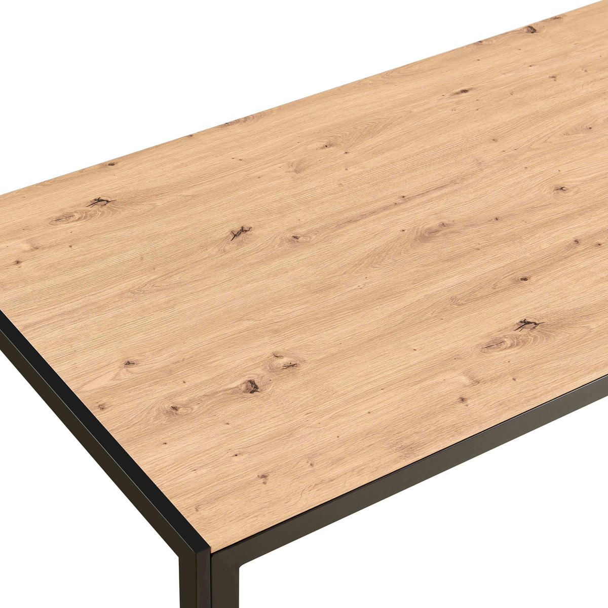 ESSTISCH, schwarz - Schwarz, Holz (140/80/76cm) - Oviala