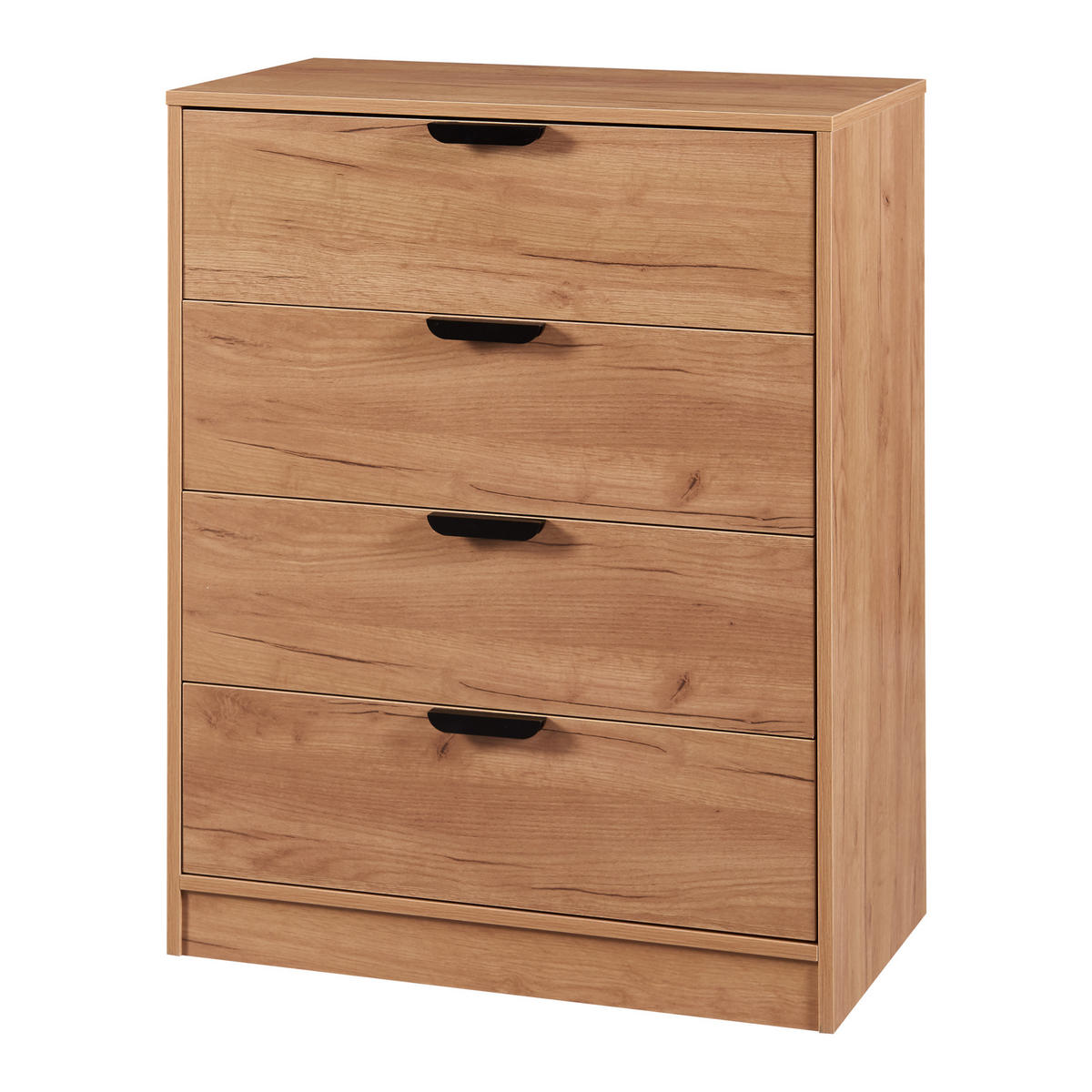 KOMMODE Varkaus - Eichefarben, Holzwerkstoff (70/90/40cm) - [en.casa]