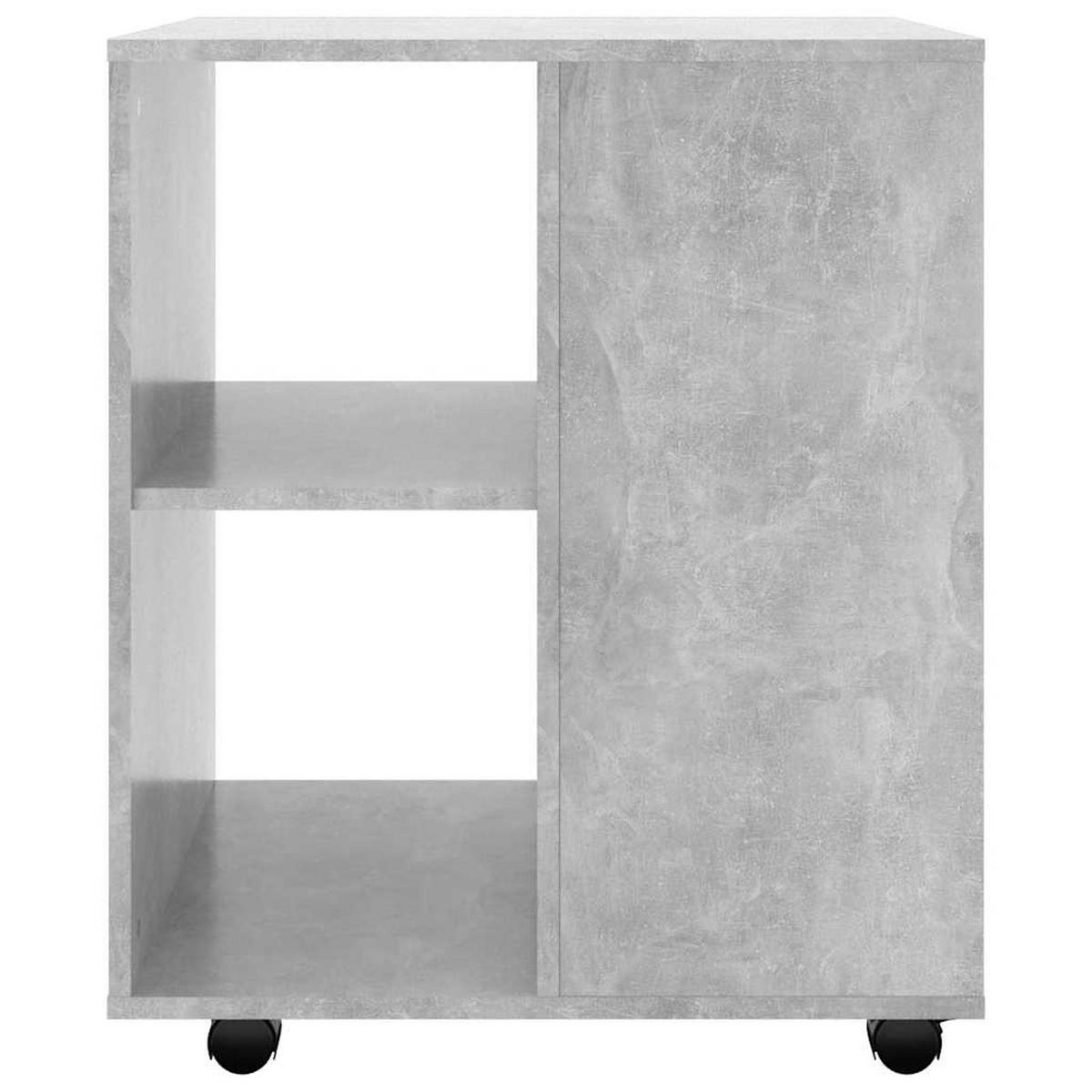 ROLLSCHRANK Betongrau 60/53/72 Cm Holzwerkstoff - Grau, Holzwerkstoff (53/72/60cm) - vidaXL