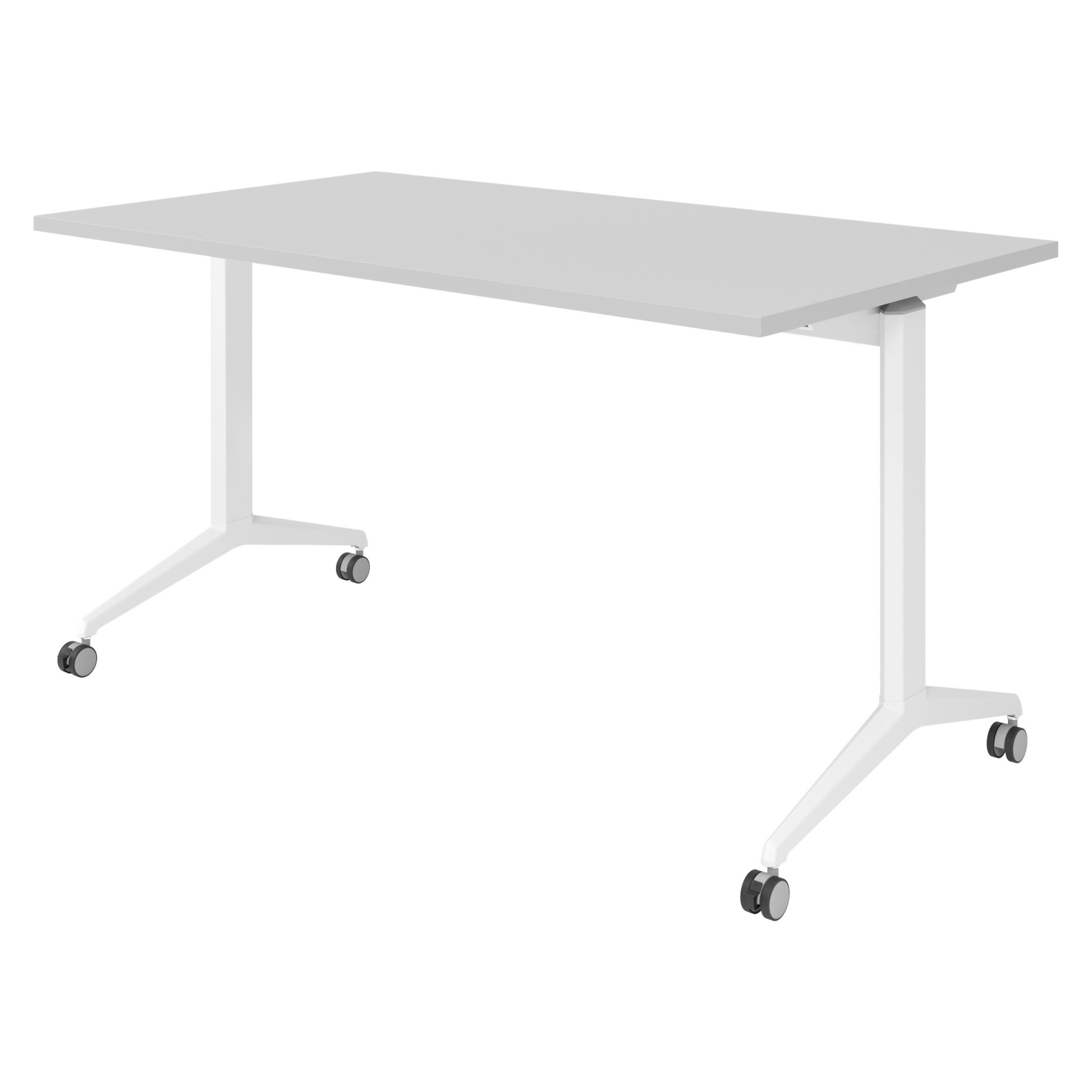 bümö Seminartisch Grau, Weiß 140x75x80 cm