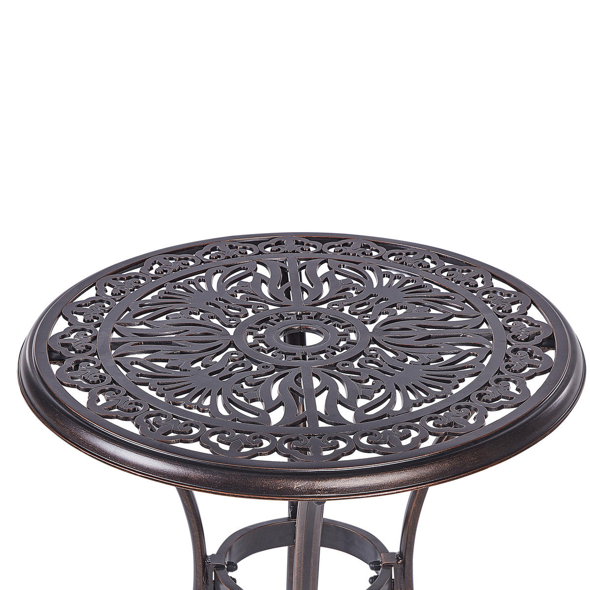 BISTRO-SET 2-Sitzer Braun Triora/Andalo - Braun, Metall - Beliani
