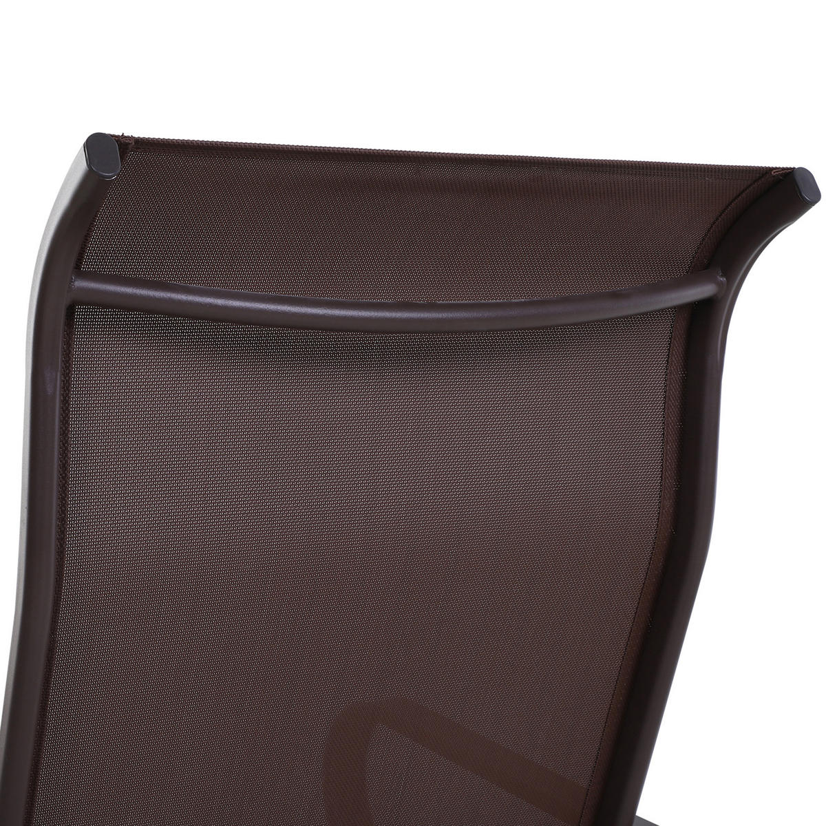 SCHAUKELSTUHL, Metall, Texteline, Braun, 60 x 73 x 104 cm - Braun, Metall (73/105/60cm) - Outsunny