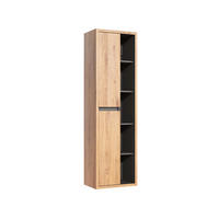 VISEĆI ORMARIĆ Rigel Drvo i antracit - smeđa, drvni materijal (50/170/33cm) - Petits-meubles