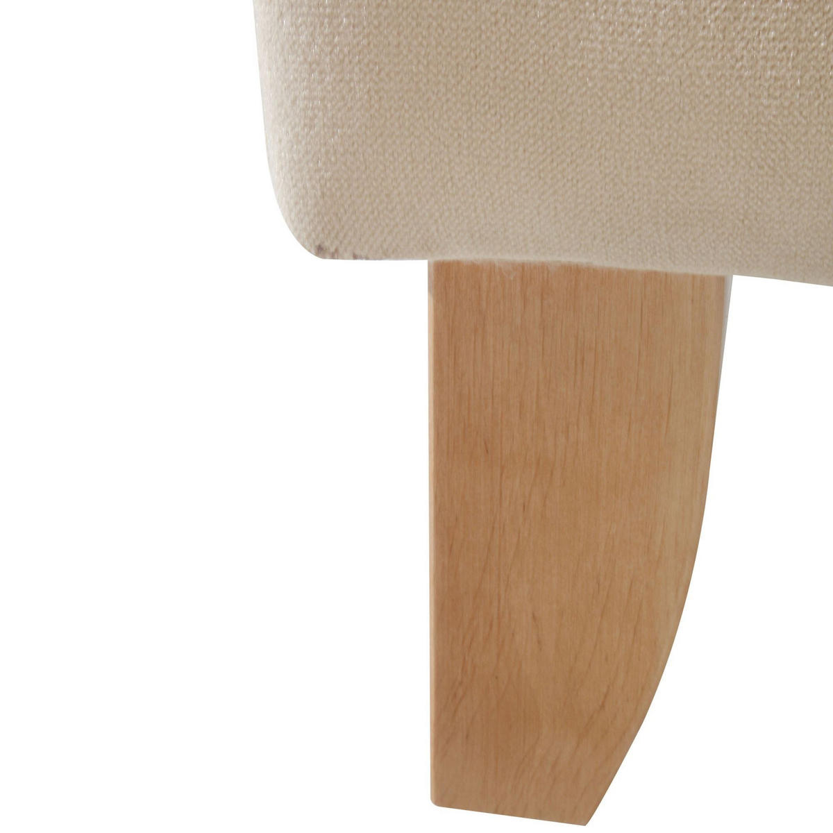 OHRENSESSEL Katria Bezug Samtvelours Buche natur / sand - Sandfarben, Kunststoff (88/108/84cm) - 58aufmkessel