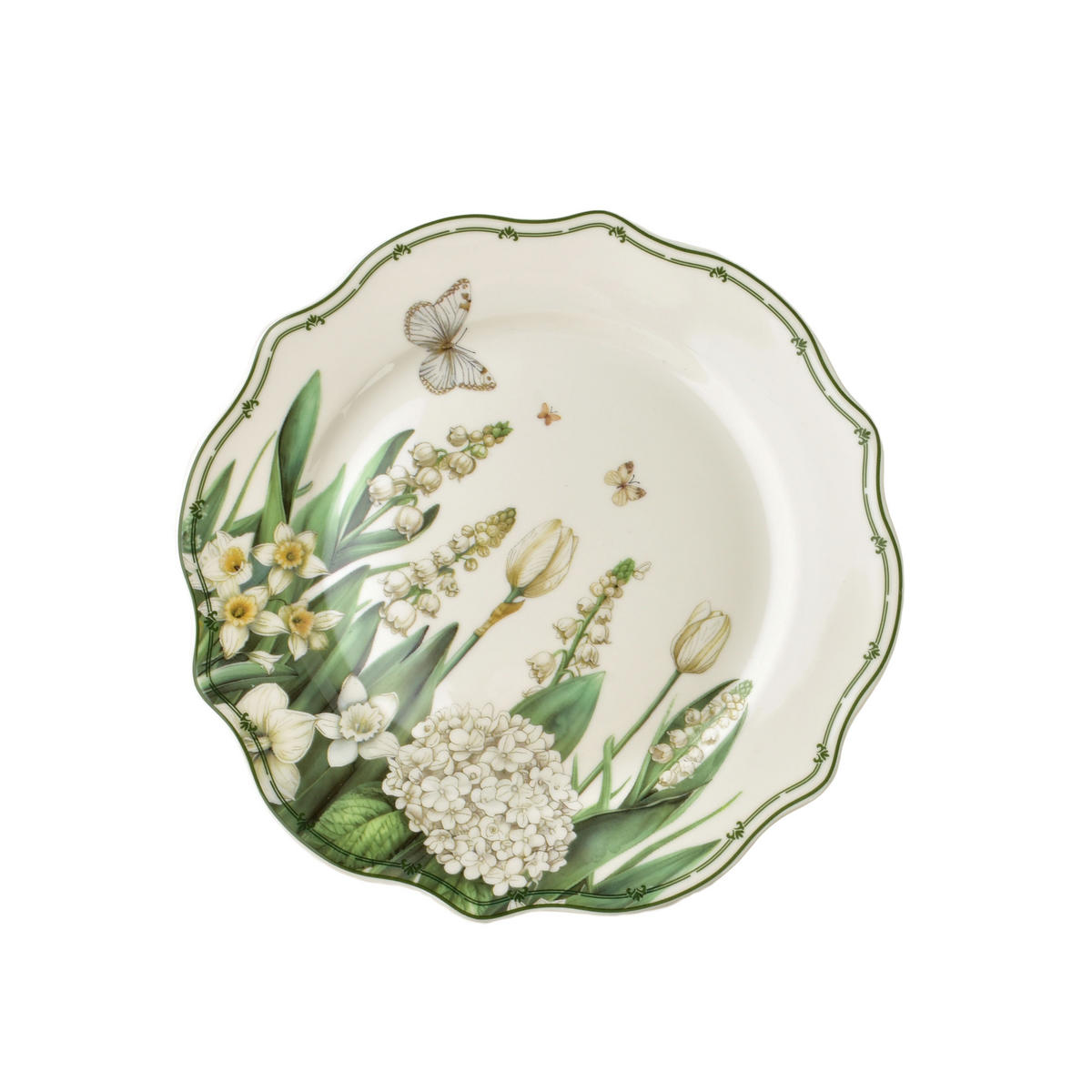 GESCHIRR-SET Lea Elegant Grün 18-tlg 27/19,5/22 cm Keramik - Grün, Keramik (19.5/22/27cm) - Mondex