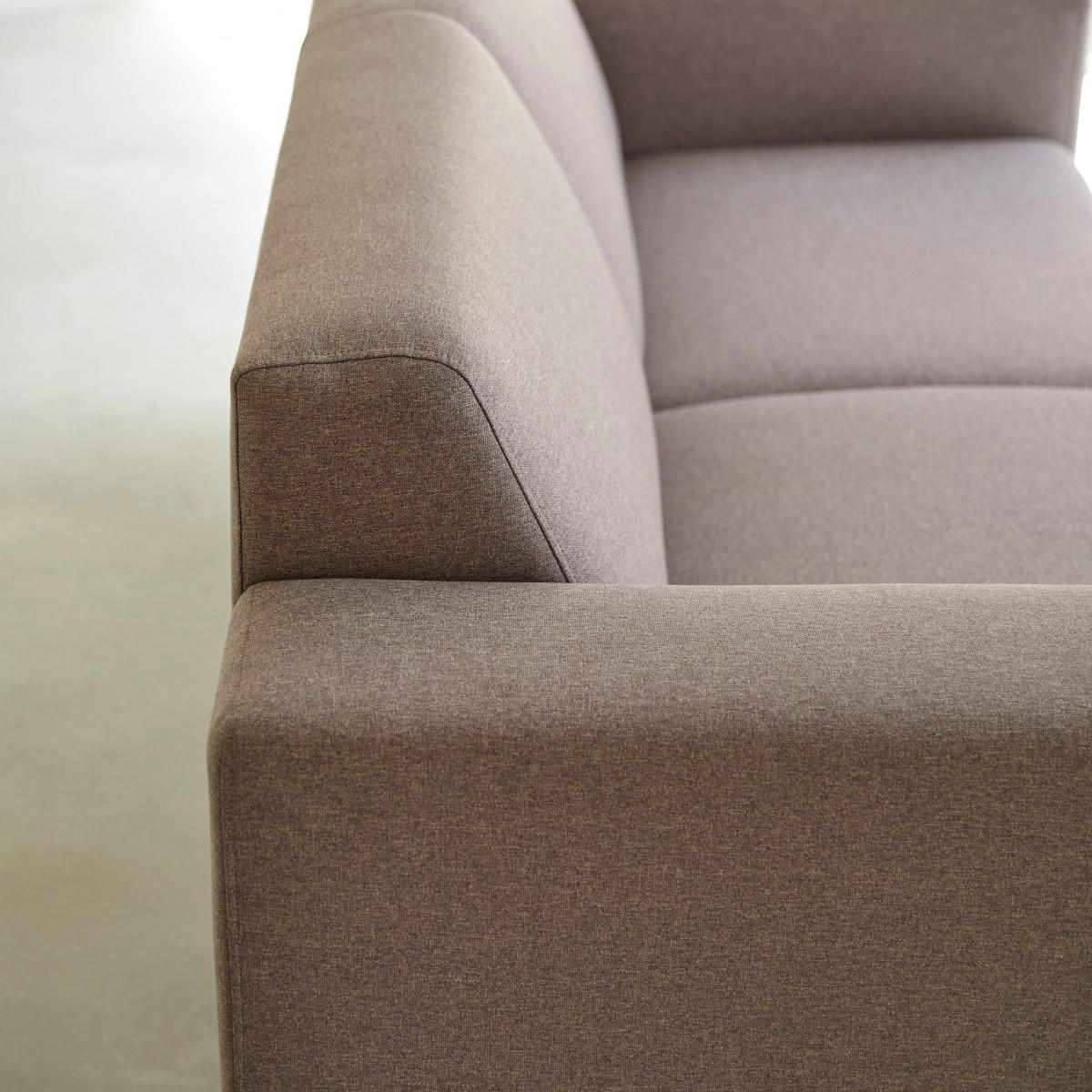 SOFA Lars Grau aus Stoff - Grau, Textil (194/80/90cm) - Tikamoon