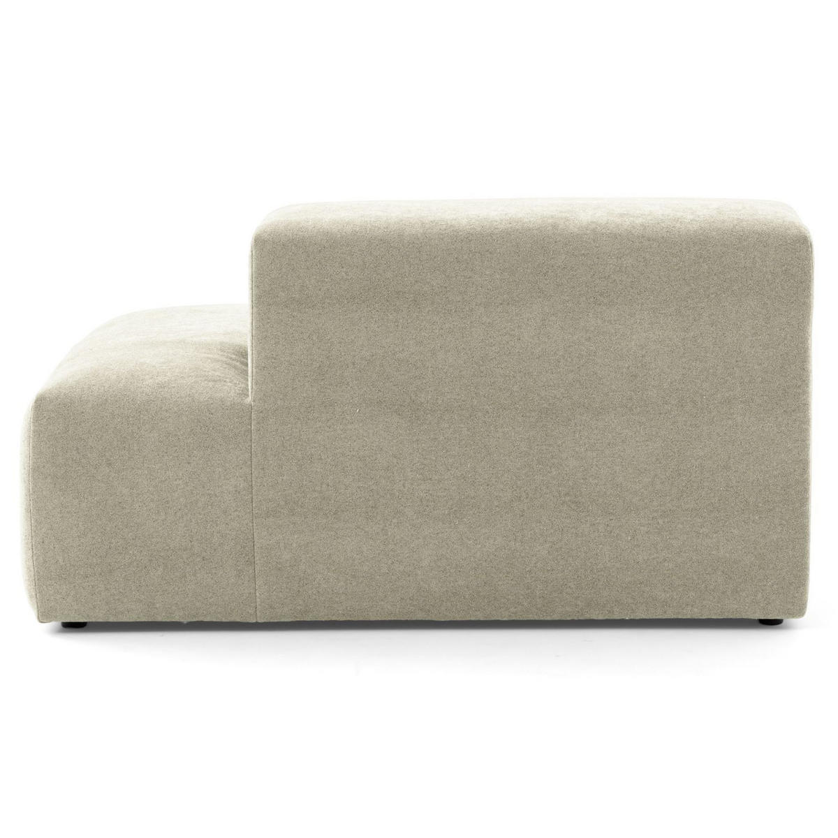 3-SITZER modulares Sofa HEAVEN SET 1 Rechts, Breite 255 cm Webstoff Olivgrün - Schwarz/Olivgrün, Holz/Kunststoff (102/71/255cm) - Muffo