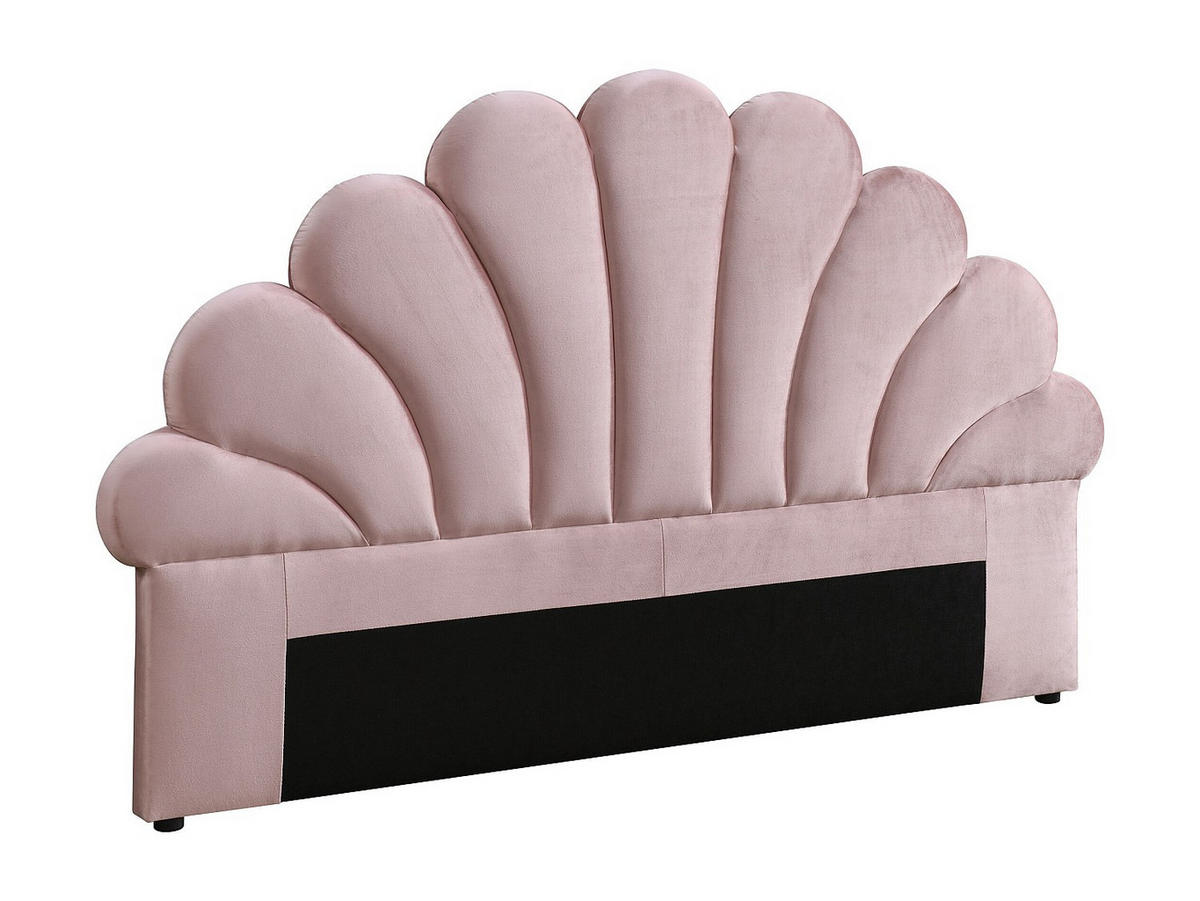 BETTKOPFTEIL - 2 Personen - stoff - rosa Moana - Pink, Textil (167/114.5/8cm) - Vente-Unique