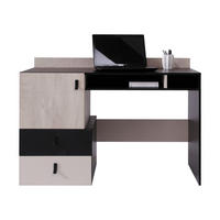 SCHREIBTISCH Planet 09 - Eichefarben/Schwarz, Holzwerkstoff (55/125/86cm)