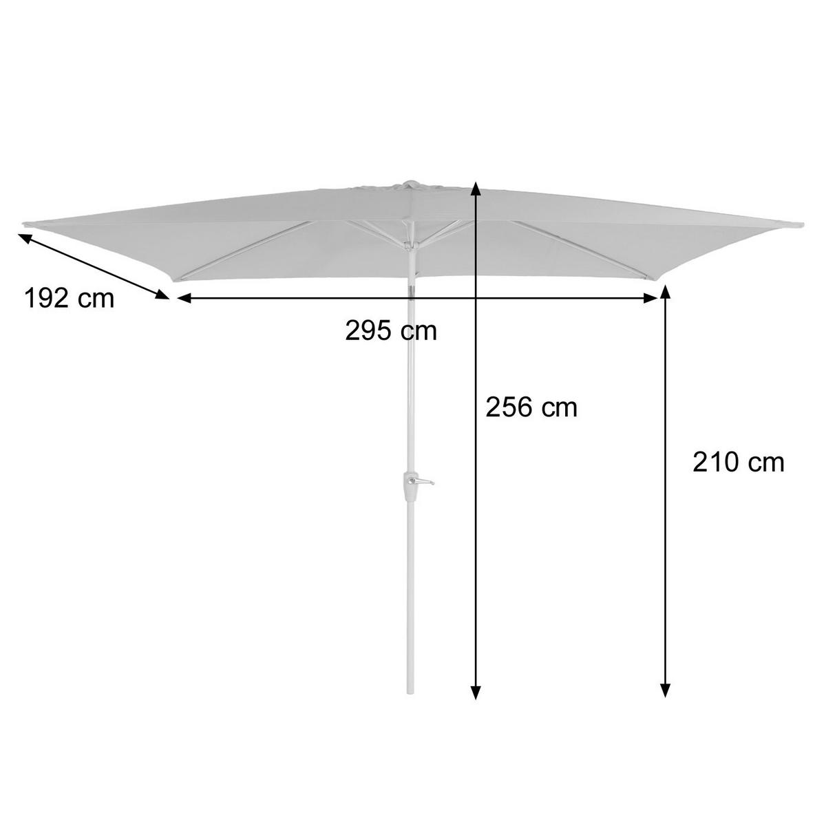 SONNENSCHIRM NEIGBAR Anthrazit - Anthrazit, Textil (192/295cm) - MCW