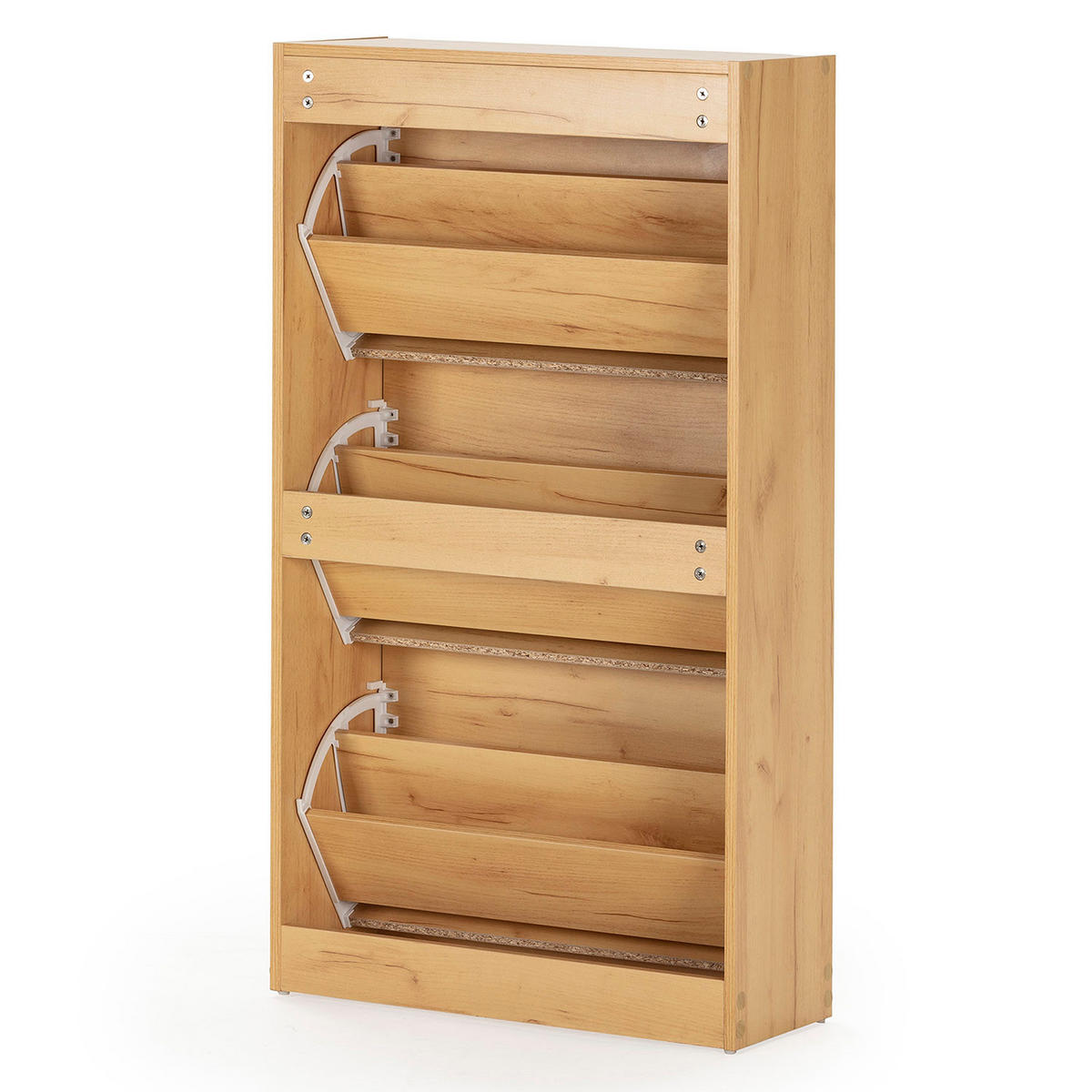SCHUHRANK Angel, Farbe Eiche hell - Honigeiche, Holzwerkstoff (63/115/24cm) - VS Venta-stock