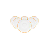 ESPRESSOUNTERTASSEN Sento Home Pure Lines Mango Orange ø 12 cm 6er Set - Orange, Keramik (12cm) - Seltmann Weiden