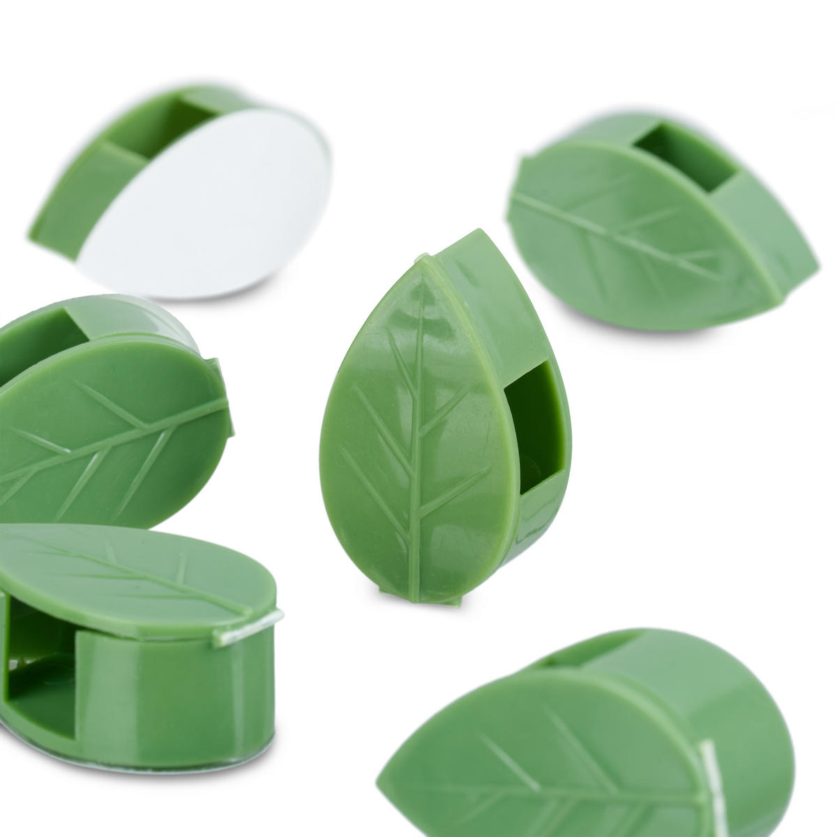 140XPFLANZENCLIPS - Grün, Kunststoff (2/3/1cm) - Relaxdays