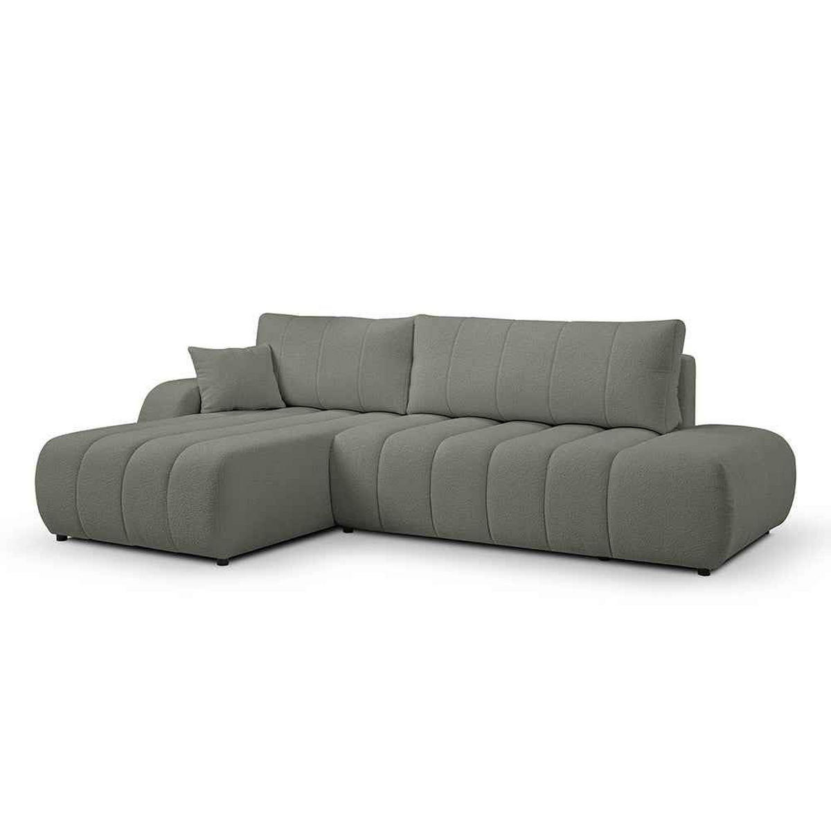 ECKSOFA BALOA Grau - Grau, Textil (276/88/176cm) - Pillovely