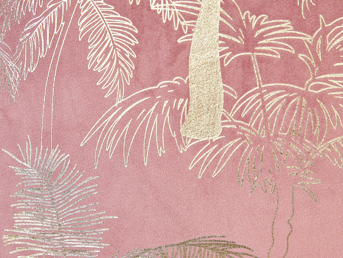 DEKOKISSEN 2er-Set Rosa 45/45 cm Caranday - Pink, Textil (45/45cm) - Beliani