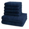 FROTTIERSET Cashmere feeling 6-teilig - Blau, Textil (50/100cm) - Ross