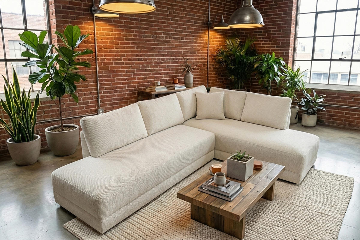 SCHLAFSOFA SADIRA Cremeweiß Flachgewebe - Creme/Schwarz, Kunststoff/Textil (288/89/209cm) - KAWOLA