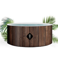 WHIRLPOOL Aufblasbar SPA Helsinki 180 cm Durchmesser, 1100 Liter, Motor 2240 W, Für bis zu 6 Personen - Braun, Kunststoff (180/70/70cm) - COCO SPA