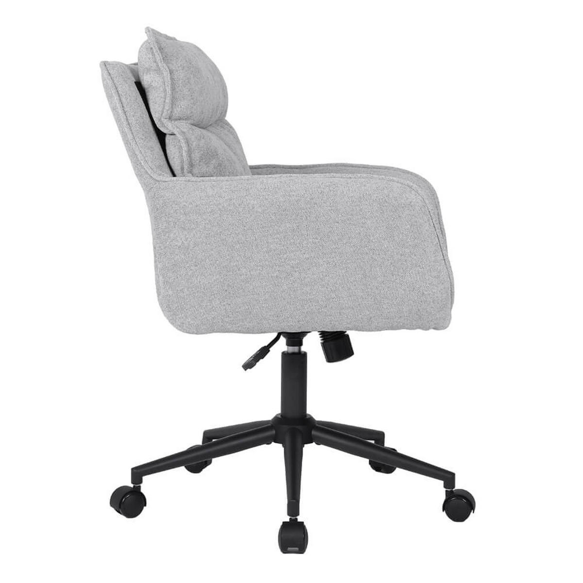 BÜROSTUHL aus Webstoff CORA - Grau - Grau, Kunststoff (60/100/70cm) - Home Deluxe