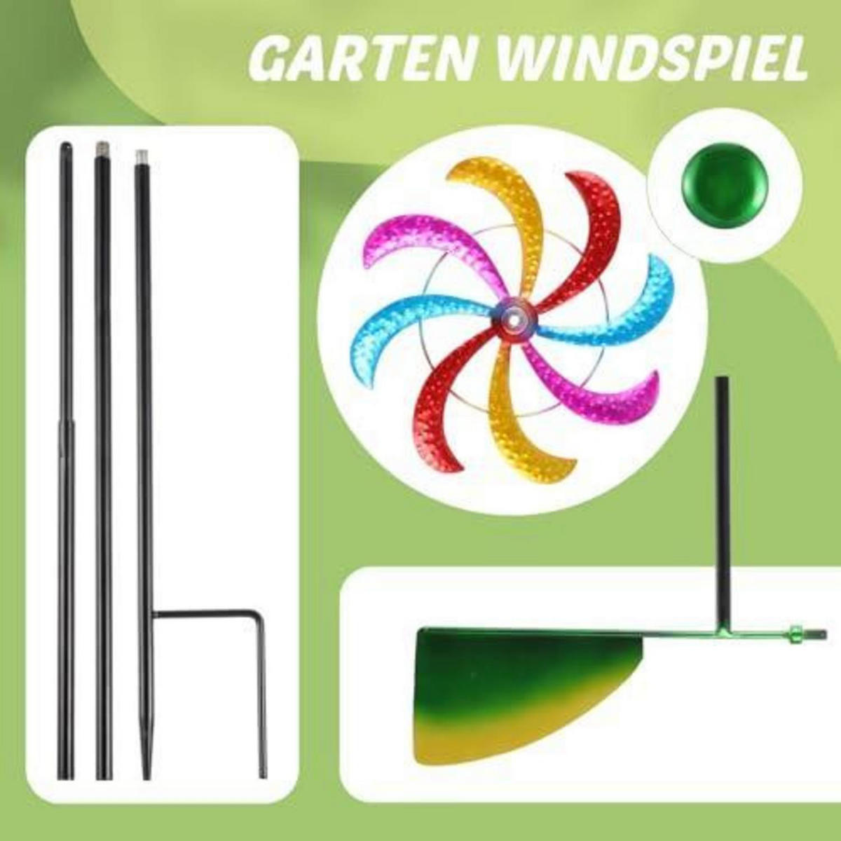 WINDSPIEL Fiada Bunt 125 cm - Multicolor, Metall (125/28/125cm)