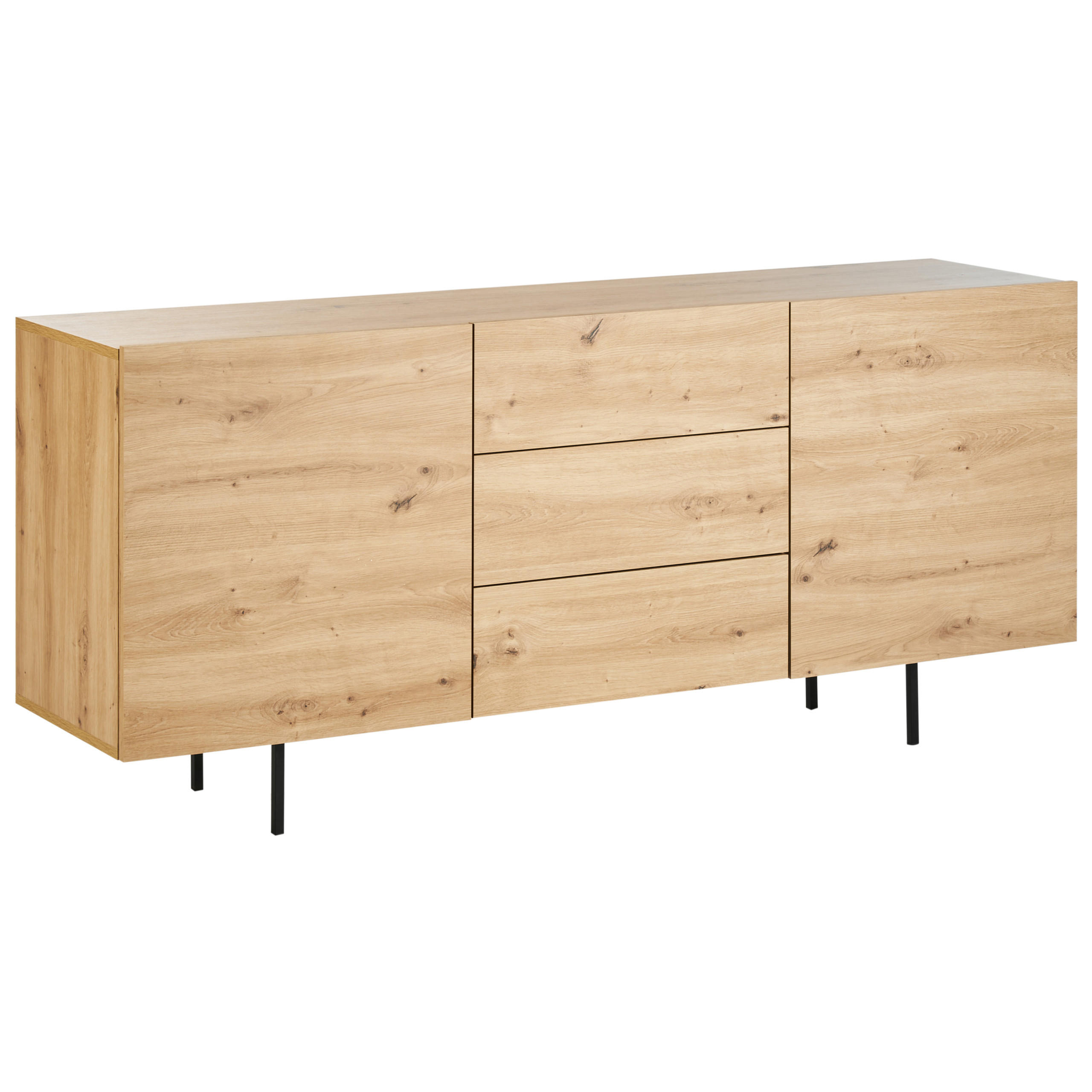 SIDEBOARD se 2 dveřmi Světle hnědý Kenora - hnědá, kompozitní dřevo (163/72/41cm) - Beliani