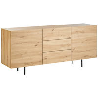SIDEBOARD se 2 dveřmi Světle hnědý Kenora - hnědá, kompozitní dřevo (163/72/41cm) - Beliani