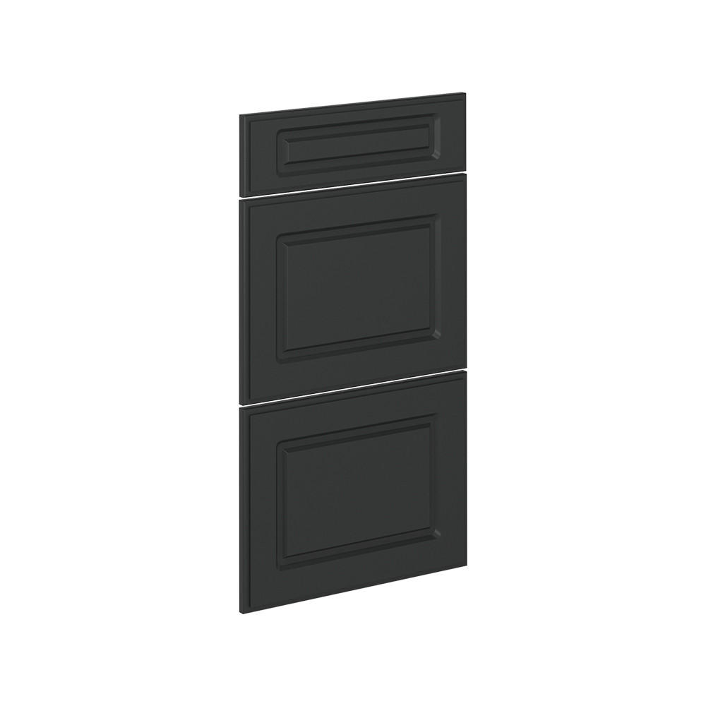 KÜCHENFRONT R-Line Anthrazit Landhaus 39.6 x 70.4 cm Möbelfront für den Schubladenunterschrank - Anthrazit, Holzwerkstoff (39.6/70.4/1.6cm) - Vicco