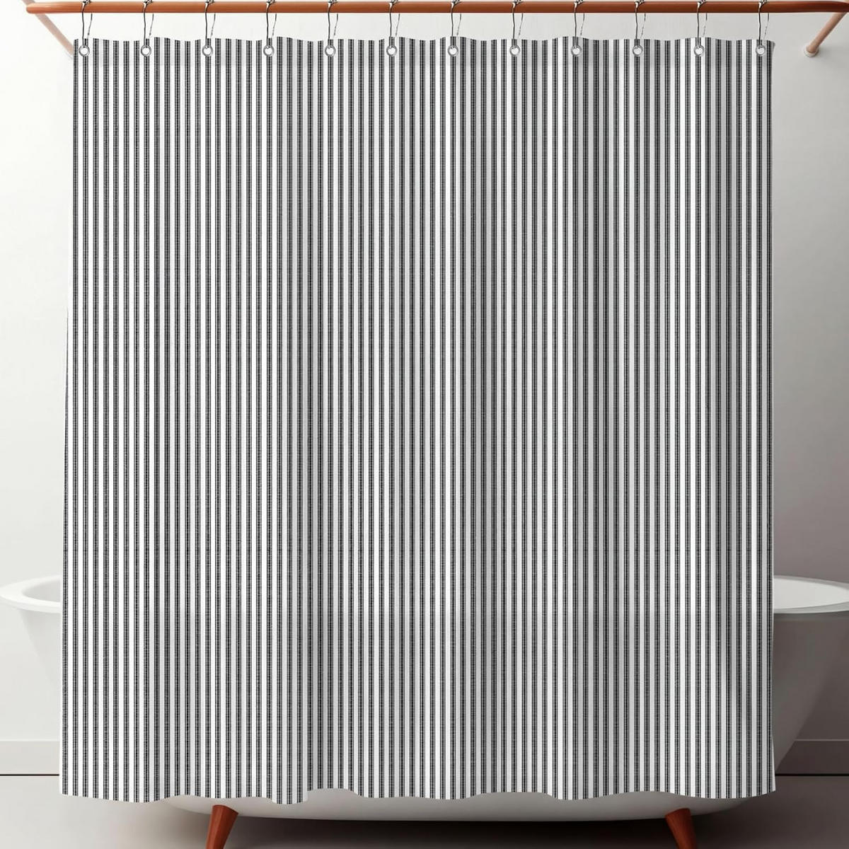 DUSCHVORHANG – Grau (180 × 180 cm) - Grau, Textil (180/180cm)