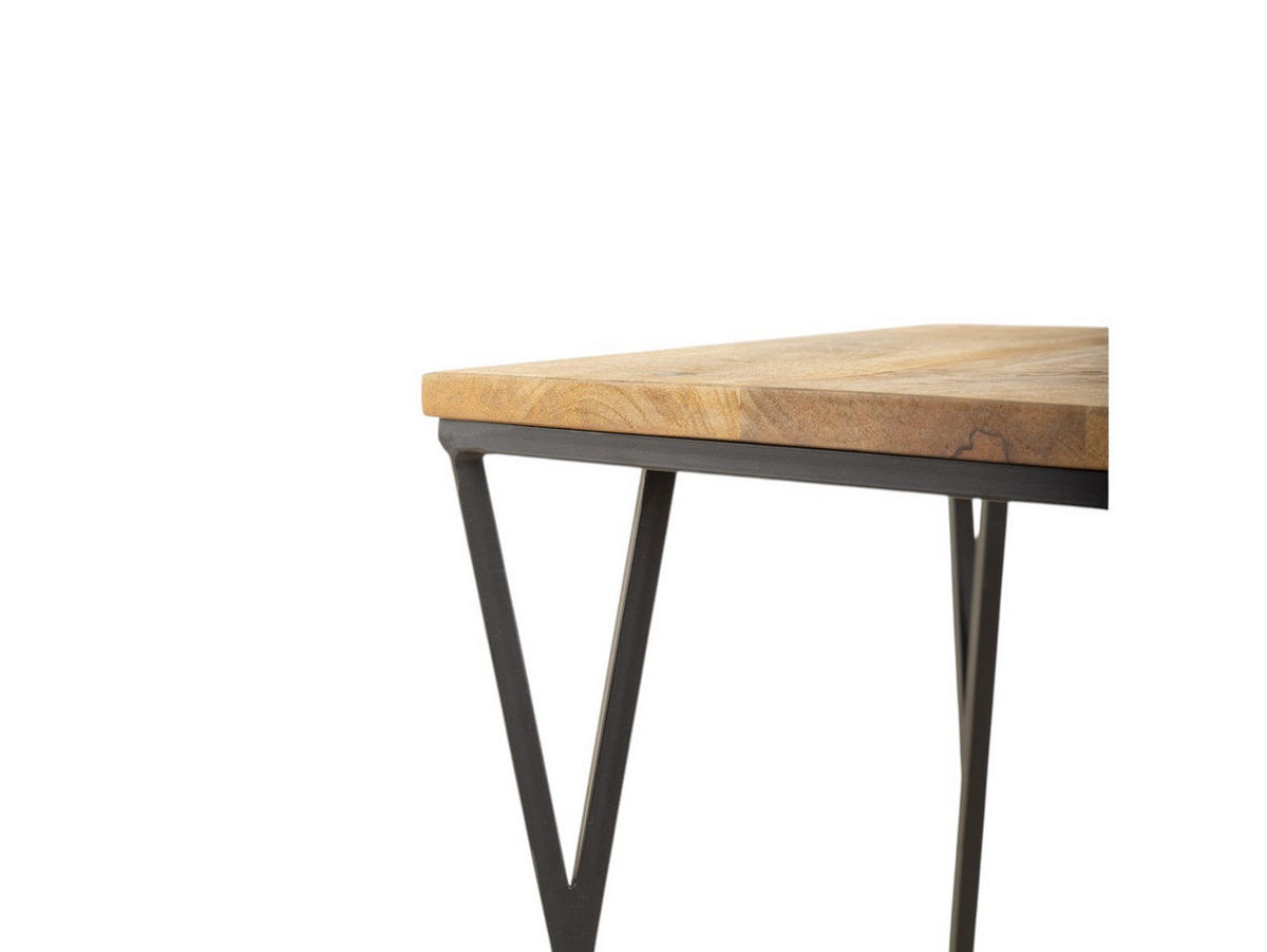 BEISTELLTISCH Kai Mangoholz Durchmesser 40 cm Natur - Naturfarben, Holz (40/40/45cm) - Villa Möbel