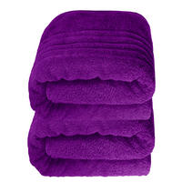 SAUNATUCH 80x200 cm 2er Set London Aubergine Lila - Aubergine, Textil (80/200cm) - Lashuma