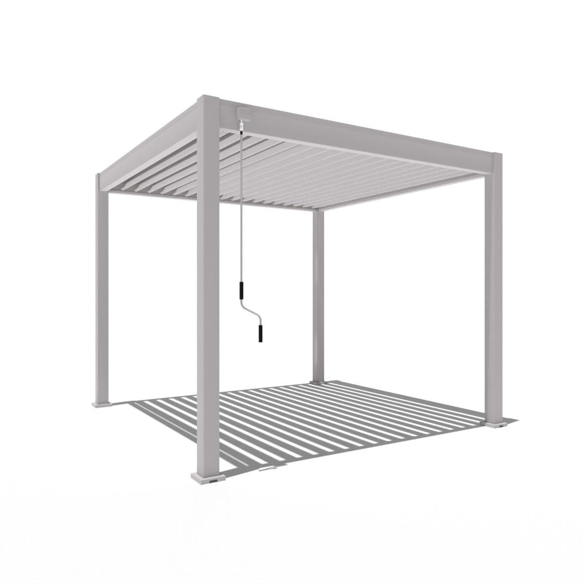 PERGOLA Classic Pavillon Terrassenüberdachung Aluminium 3 x 3 M Ivory Sand - Beige, Metall (300/255/300cm) - WEIDE