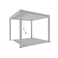 PERGOLA Classic Pavillon Terrassenüberdachung Aluminium 3 x 3 M Ivory Sand - Beige, Metall (300/255/300cm) - WEIDE