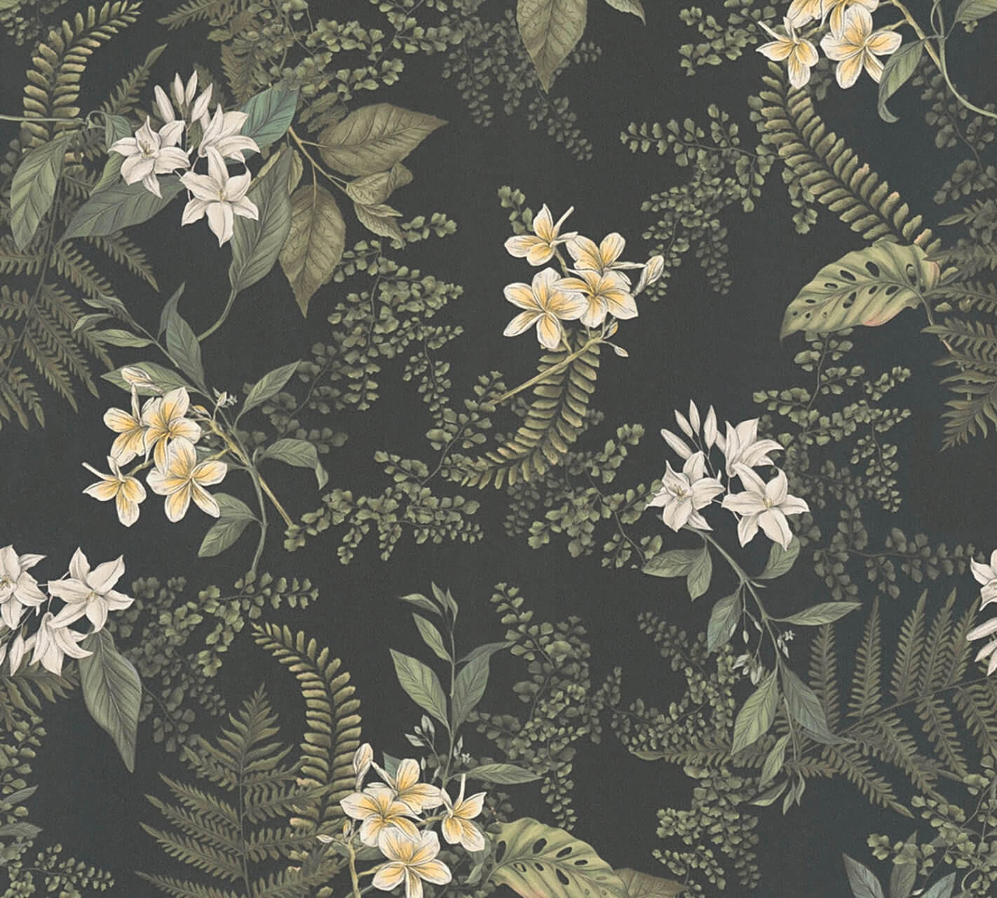 VLIESTAPETE Grün 53/1005 cm - Schwarz, Textil (53/1cm) - KUNSTLOFT